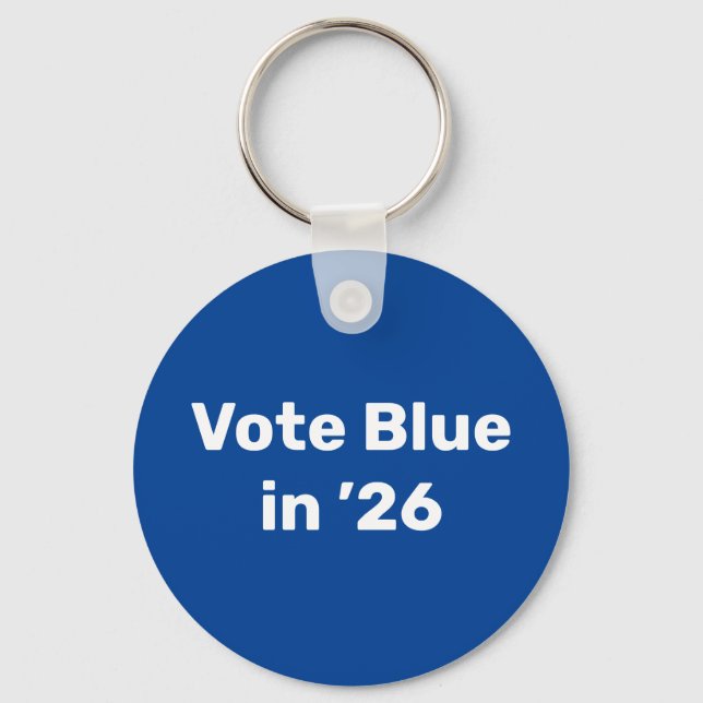 Blue im Jahr 2026 Schlüsselanhänger (Vorderseite)