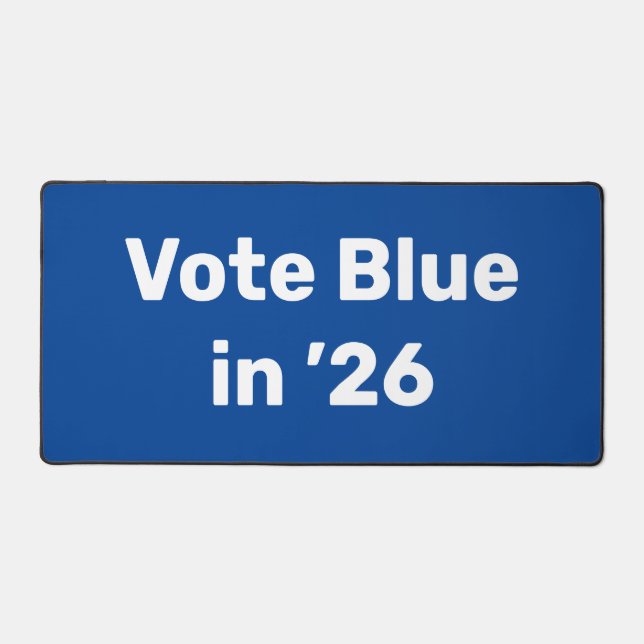 Blue im Jahr 2026 Schreibtischunterlage (Vorderseite)
