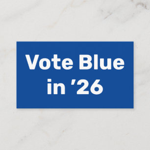 Blue im Jahr 2026 Visitenkarte