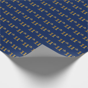 Blue, Imitate Gold 11. (Elfte) Event Geschenkpapier