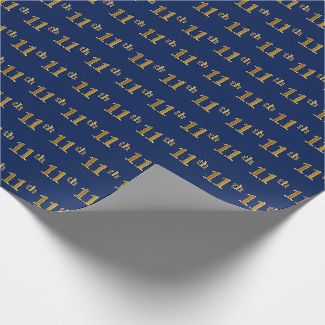 Blue, Imitate Gold 11. (Elfte) Event Geschenkpapier (Ecke)