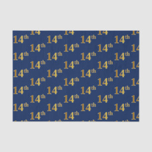 Blue, Imitate Gold 14. (14.) Event Seidenpapier