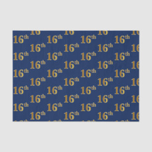 Blue, Imitate Gold 16. (sechzehnte) Veranstaltung Seidenpapier