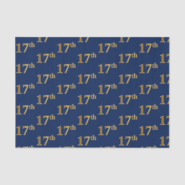 Blue, Imitate Gold 17. (siebzehnte) Veranstaltung Seidenpapier (Vorderseite)