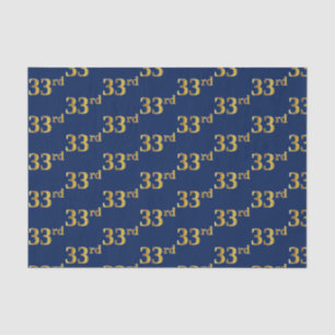 Blue, Imitate Gold 33. (33.) Event Seidenpapier