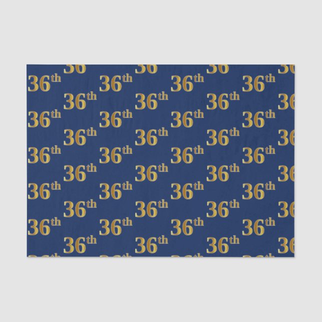 Blue, Imitate Gold 36. (36.) Veranstaltung Seidenpapier (Vorderseite)