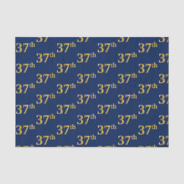 Blue, Imitate Gold 37. (siebenunddreißigste) Veran Seidenpapier