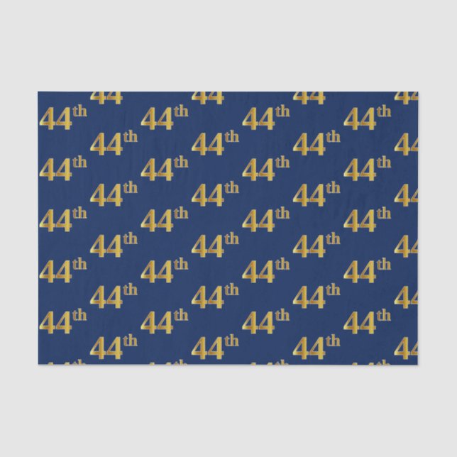 Blue, Imitate Gold 44. (44.) Event Seidenpapier (Vorderseite)