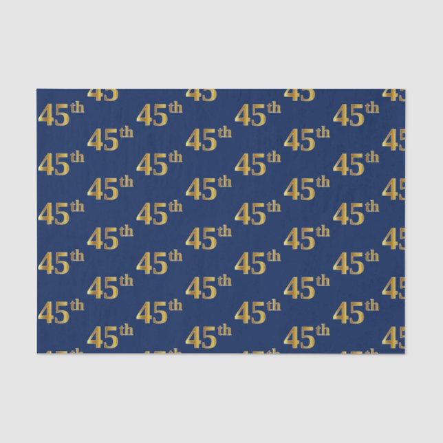 Blue, Imitate Gold 45. (fünfundvierzigste) Veranst Seidenpapier (Vorderseite)