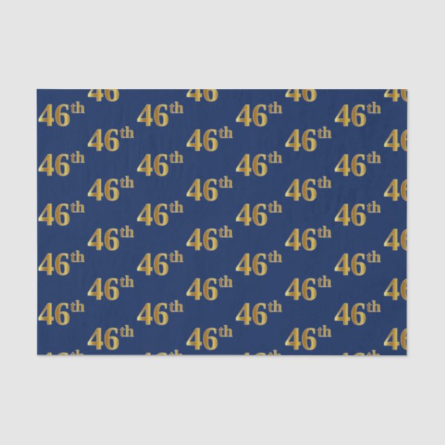 Blue, Imitate Gold 46. (Sechsundvierzigste) Verans Seidenpapier (Vorderseite)