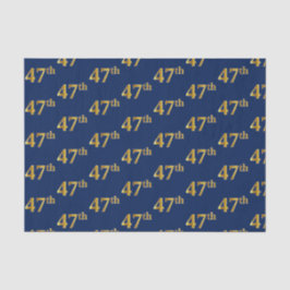 Blue, Imitate Gold 47. (siebenundvierzigste) Veran Seidenpapier