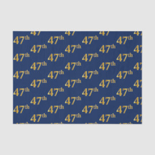 Blue, Imitate Gold 47. (siebenundvierzigste) Veran Seidenpapier