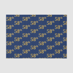 Blue, Imitate Gold 58. (Achtundfünfzigste) Veranst Seidenpapier