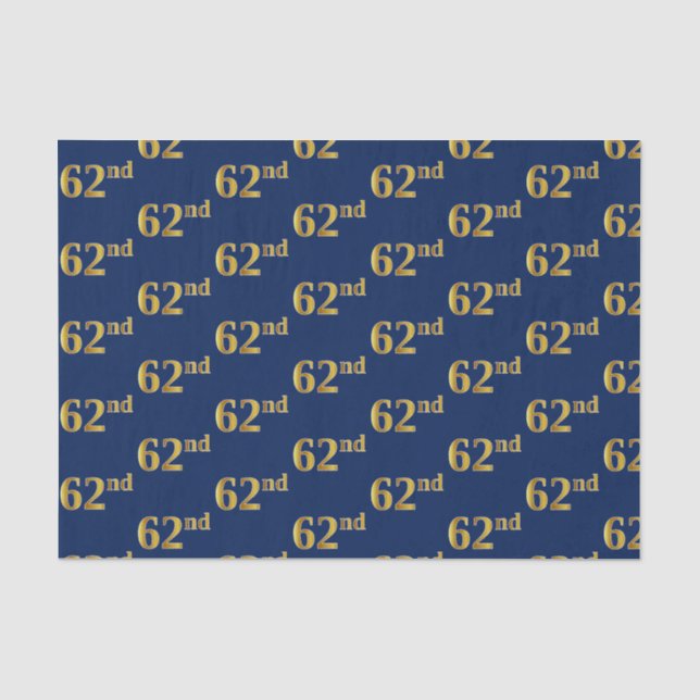 Blue, Imitate Gold 62. (62. Seidenpapier (Vorderseite)
