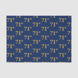 Blue, Imitate Gold 71. (71. Seidenpapier
