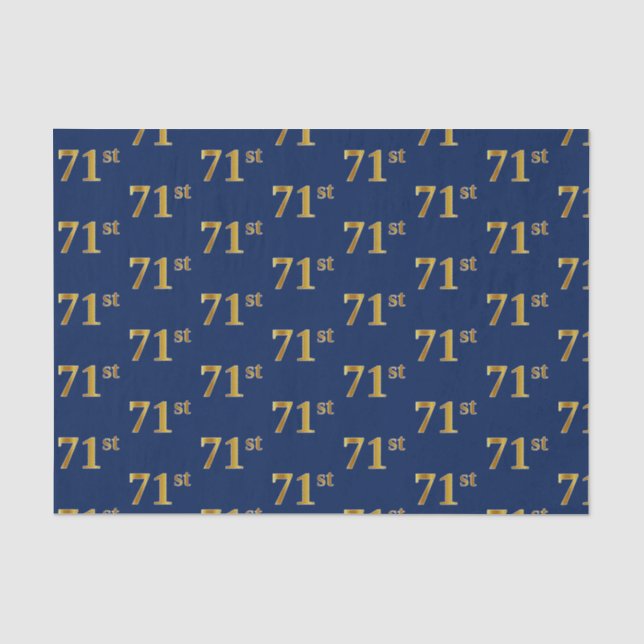 Blue, Imitate Gold 71. (71. Seidenpapier (Vorderseite)