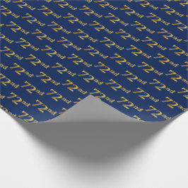 Blue, Imitate Gold 72. (72. Geschenkpapier