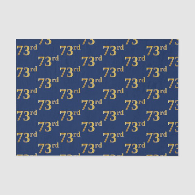 Blue, Imitate Gold 73. (73./3.) Event Seidenpapier (Vorderseite)