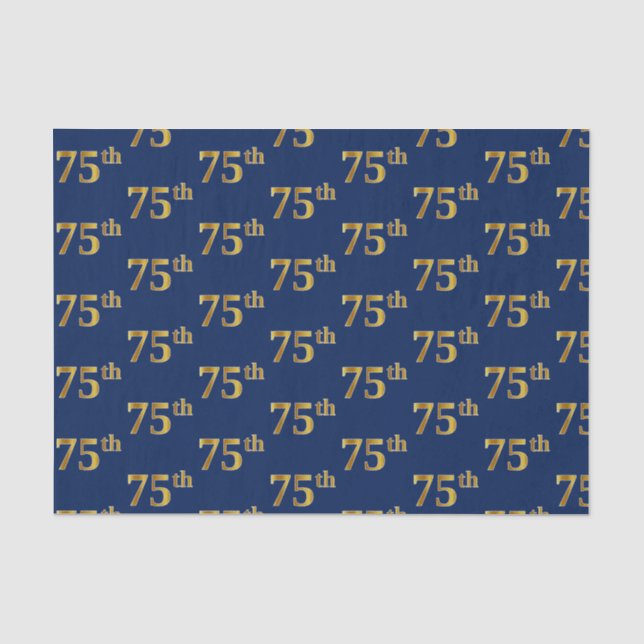 Blue, Imitate Gold 75. (75.-5.) Veranstaltung Seidenpapier (Vorderseite)