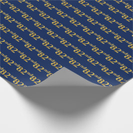 Blue, Imitate Gold 82. (82. Geschenkpapier