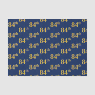Blue, Imitate Gold 84. (Achtzigste) Event Seidenpapier