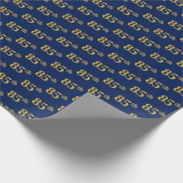 Blue, Imitate Gold 85. (85.) Event Geschenkpapier