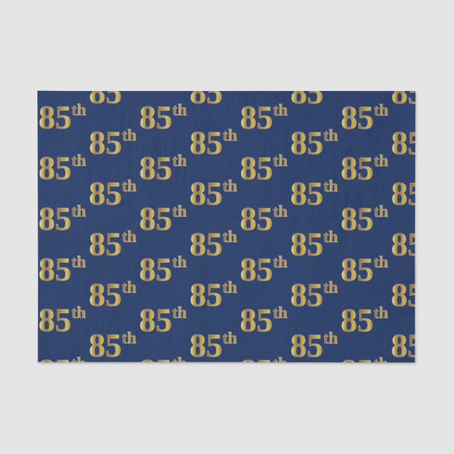 Blue, Imitate Gold 85. (85.) Event Seidenpapier (Vorderseite)