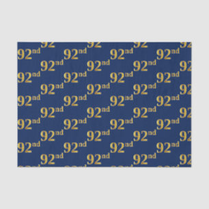 Blue, Imitate Gold 92. (Neunundneunzigste) Veranst Seidenpapier