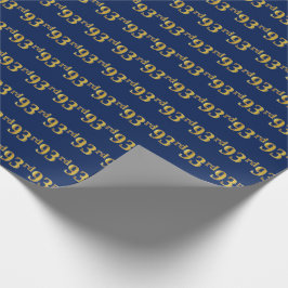 Blue, Imitate Gold 93. (30.) Event Geschenkpapier