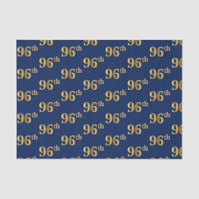 Blue, Imitate Gold 96. (Sechsundneunzigste) Verans Seidenpapier (Vorderseite)