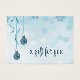 Blue Imitats Glitzer Weihnachtsschmuck Geschenkkar