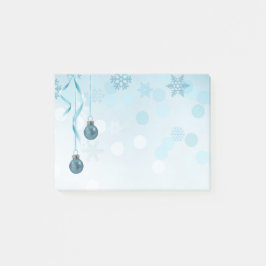 Blue Imitats Glitzer Weihnachtsschmuck Post-it Klebezettel
