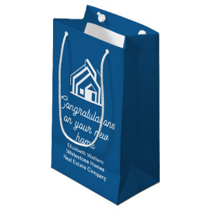 Blue Immobilienunternehmen Custom Realty Kleine Geschenktüte