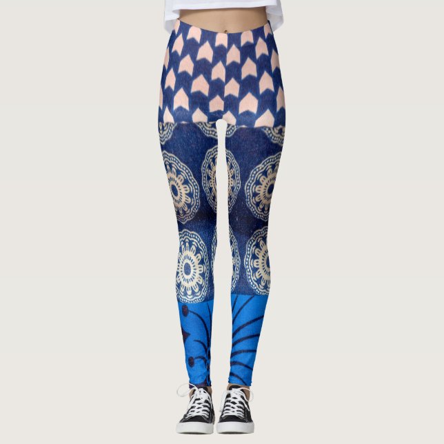Blue India Leggings (Vorderseite)