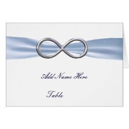 Blue Infinity Wedding Table Platzkarte