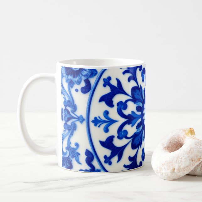 Blue Ink Oriental Mug (Avec donut)