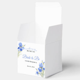 Blue Iris Bride to Be Something Blue Bridal Shower Geschenkschachtel