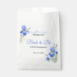 Blue Iris Bride to Be Something Blue Bridal Shower Geschenktütchen