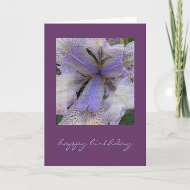 Blue Iris Card Karte (Vorderseite)