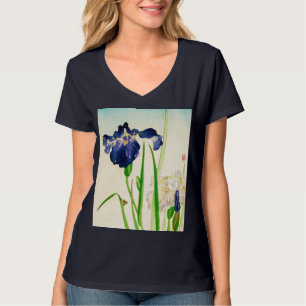 Blue Iris - Japanischer Aquarelldruck T-Shirt
