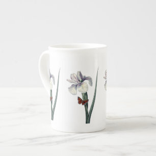 Blue Iris mit Butterfly Botanisch Prozellantasse