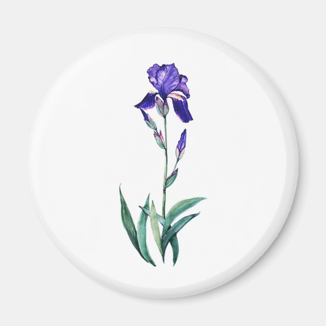 Blue Iris von PMACarlson Magnet (Vorne)