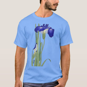 Blue Irises von Ohara Koson T-Shirt