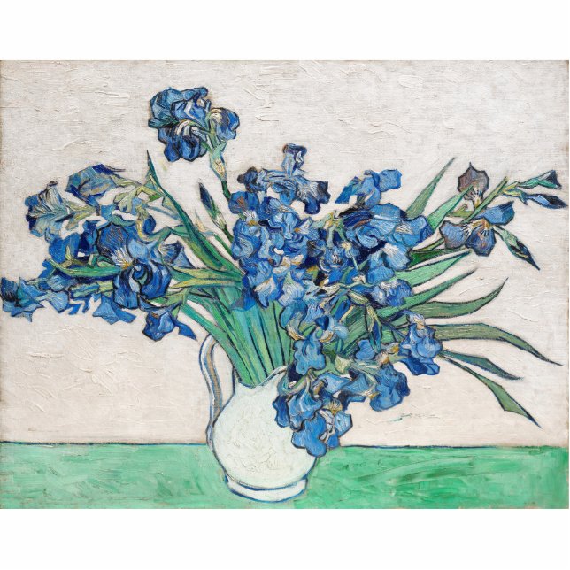 Blue Irises von Vincent Van Gogh Fine Art Freistehende Fotoskulptur (Vorne)