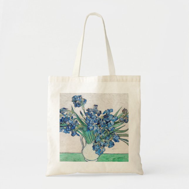 Blue Irises von Vincent Van Gogh Fine Art Tragetasche (Vorne)