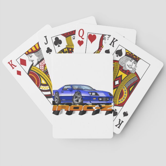 Blue IROC Z Spielkarten (Rückseite)