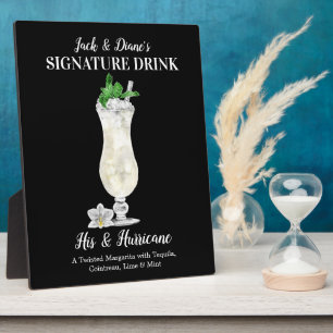 Blue Island Drink • PERSONALISiertes Signature-Get Fotoplatte