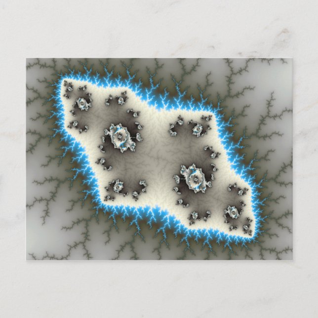 Blue Islands - Fraktal Postcard Postkarte (Vorderseite)