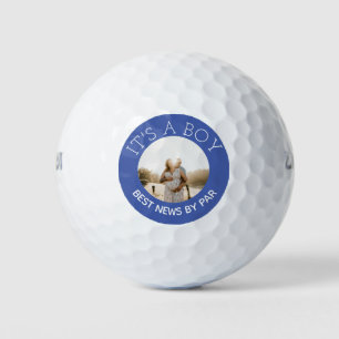 Blue It a Boy Gender enthüllt Foto Golf Balls Golfball