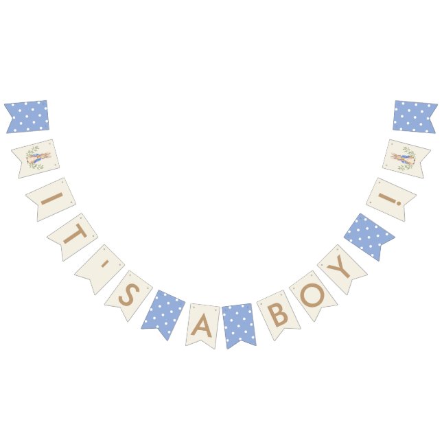 Blue It's a Boy Baby Shower Peter Rabbit Wimpelkette (Alle)